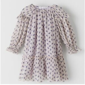 Zara pleated flower dress